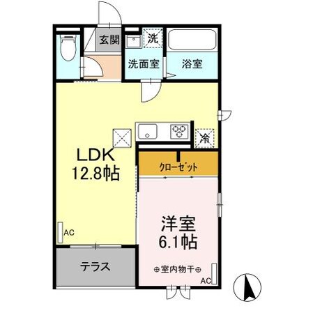 仙台駅 徒歩15分 1階の物件間取画像